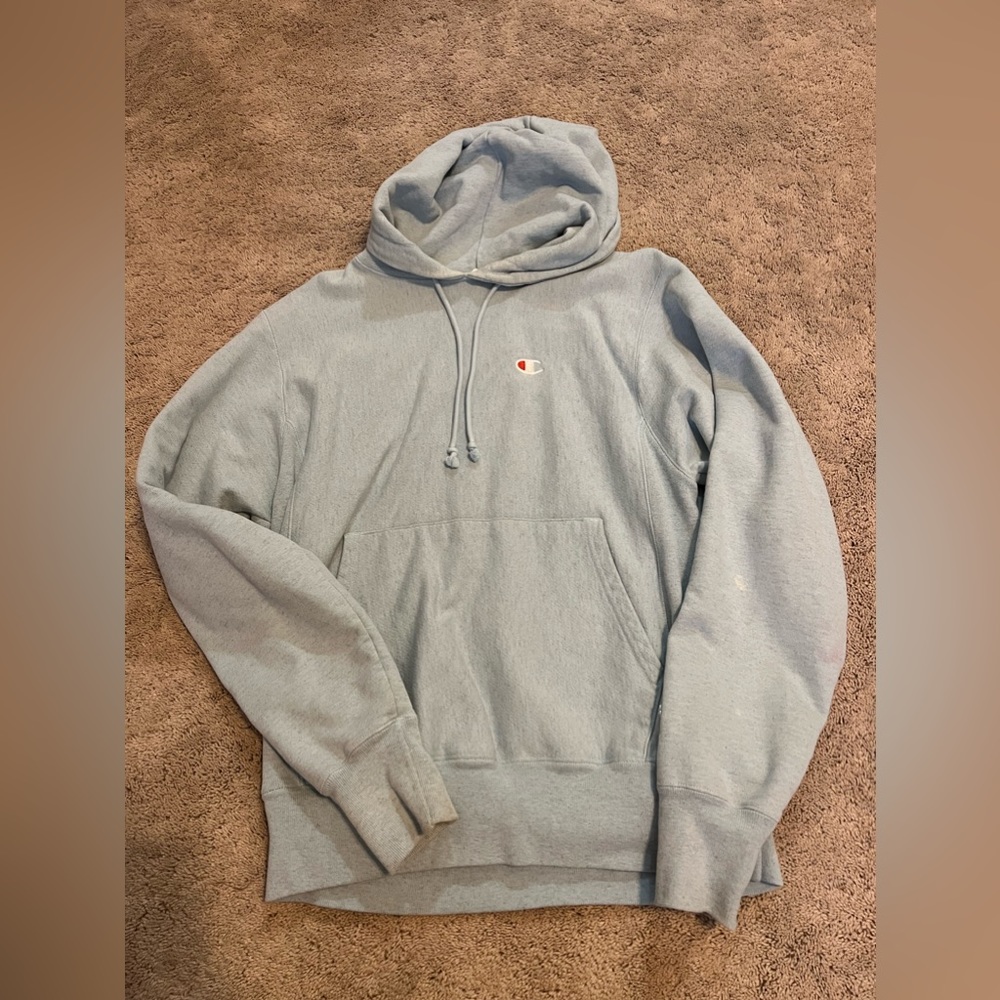 Light Blue Champion Hoodie